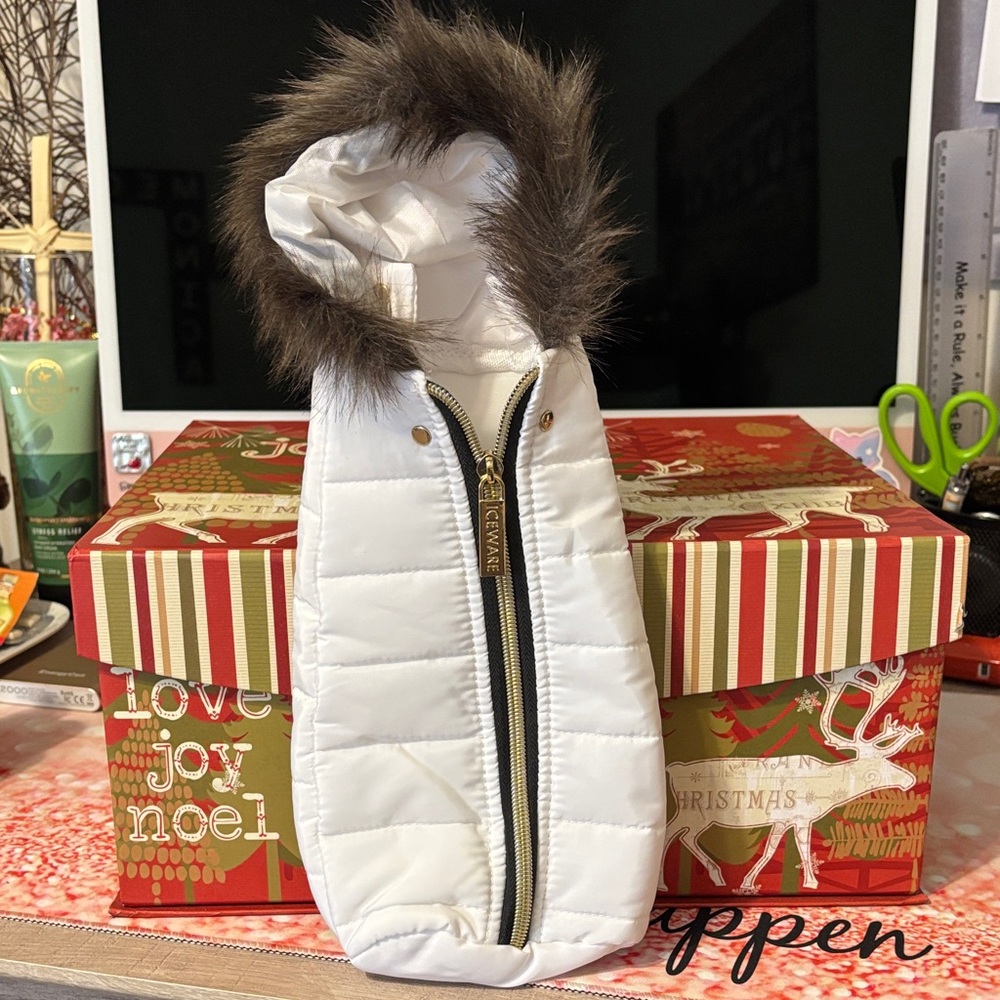 Wine Bottle Fur Lined Jacket